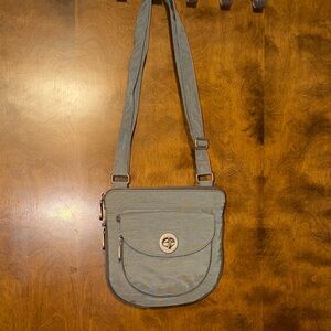 Gray Baggallini Amsterdam Crossbody Bag RFID